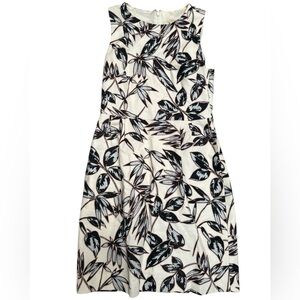 J. Crew Leaf Print Sheath Dress